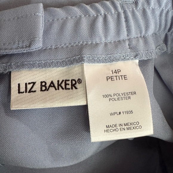 Liz Baker Petite Light Blue Skirt Suit Set – Size 12P & 14P - Picture 11 of 12